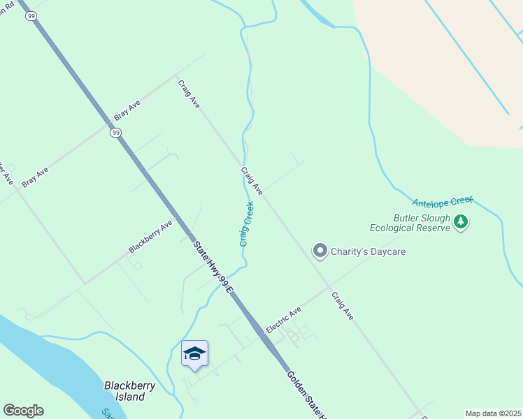 map of restaurants, bars, coffee shops, grocery stores, and more near 12295 Craig Avenue in Red Bluff