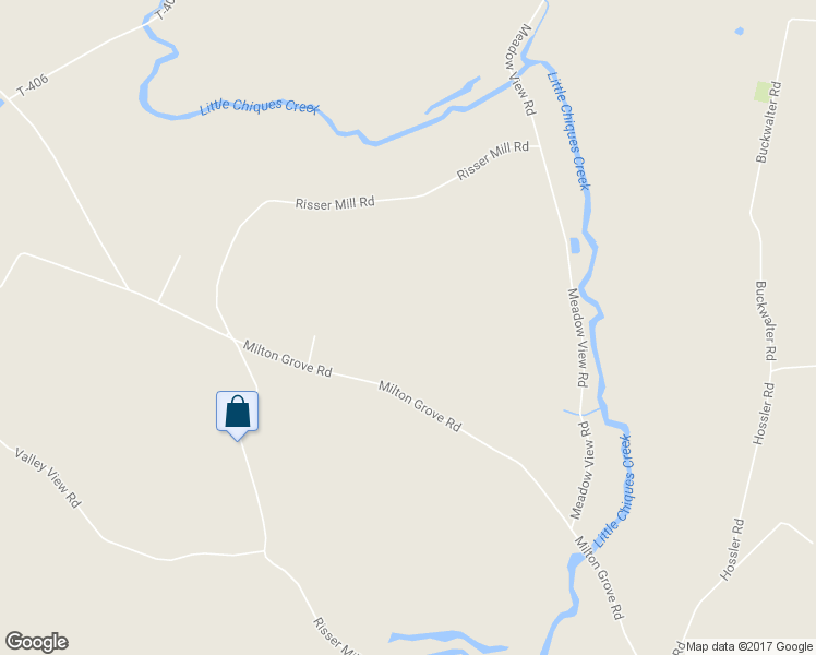 map of restaurants, bars, coffee shops, grocery stores, and more near 1871 Milton Grove Road in Mount Joy