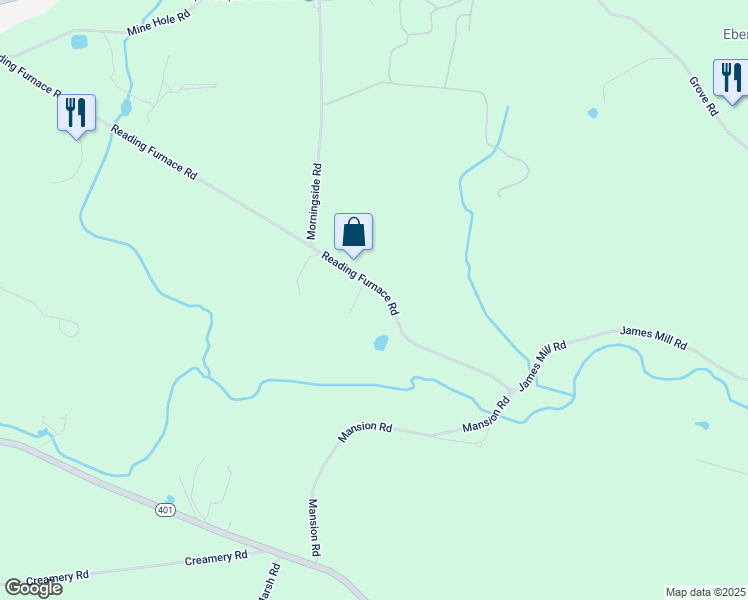 map of restaurants, bars, coffee shops, grocery stores, and more near 352 Reading Furnace Road in Elverson