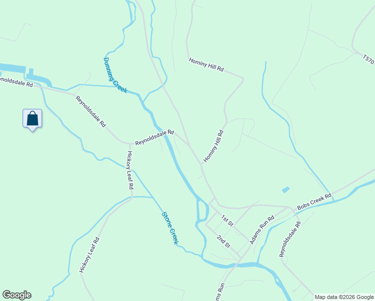 map of restaurants, bars, coffee shops, grocery stores, and more near 2389 Reynoldsdale Road in New Paris