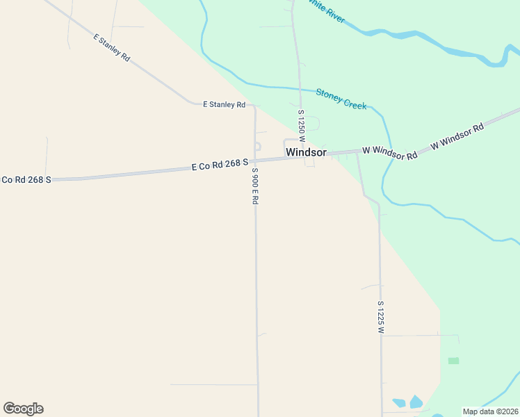 map of restaurants, bars, coffee shops, grocery stores, and more near 835 South County Road 900 East in Parker City