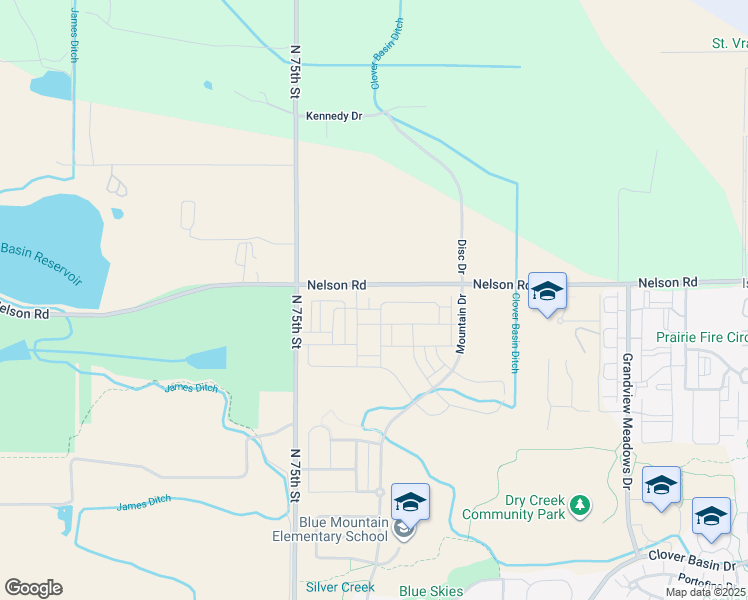 map of restaurants, bars, coffee shops, grocery stores, and more near 5662 Cottontail Drive in Longmont