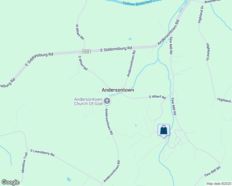 map of restaurants, bars, coffee shops, grocery stores, and more near 202 Andersontown Road in Mechanicsburg