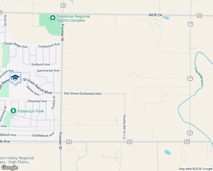 map of restaurants, bars, coffee shops, grocery stores, and more near 7355 Elm Street Enchanted Hills in Longmont