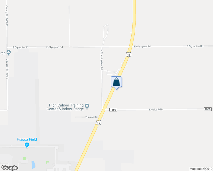 map of restaurants, bars, coffee shops, grocery stores, and more near 3606 North Countryview Road in Urbana