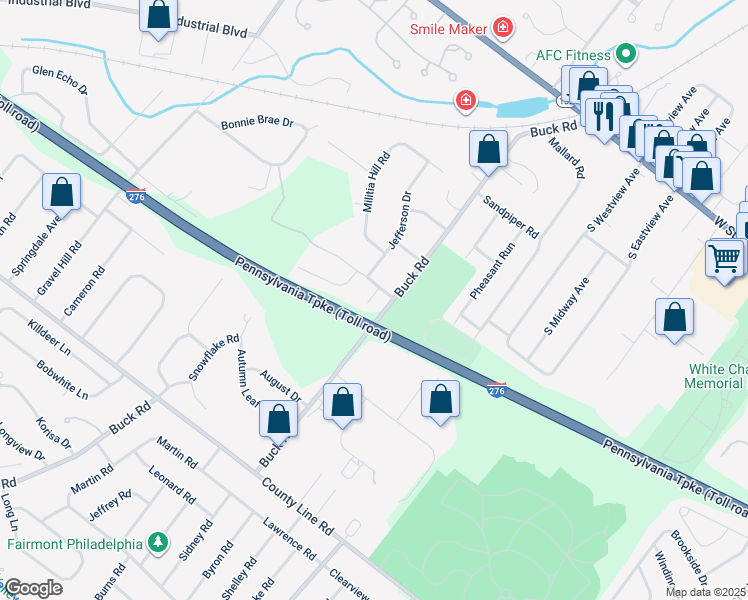 map of restaurants, bars, coffee shops, grocery stores, and more near 340 Concord Circle in Southampton