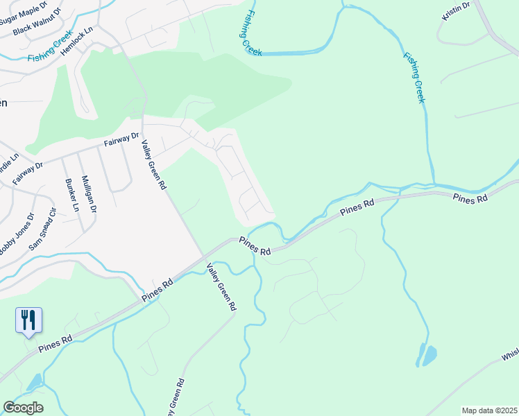 map of restaurants, bars, coffee shops, grocery stores, and more near 60 South Ben Hogan Drive in York County