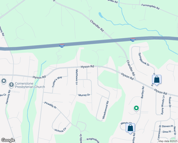map of restaurants, bars, coffee shops, grocery stores, and more near 2 Edinburgh Court in Jackson Township