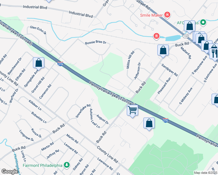 map of restaurants, bars, coffee shops, grocery stores, and more near 1744 Brandywine Drive in Southampton