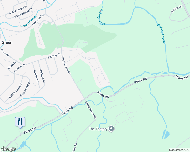map of restaurants, bars, coffee shops, grocery stores, and more near 155 Byron Nelson Circle in Goldsboro