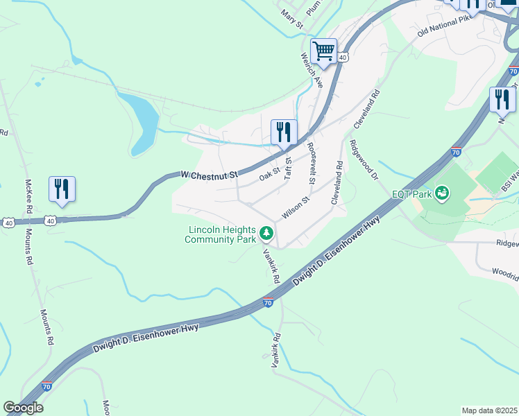 map of restaurants, bars, coffee shops, grocery stores, and more near 2920 Taft Street in Washington