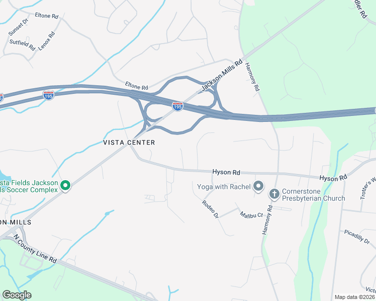 map of restaurants, bars, coffee shops, grocery stores, and more near 2 Michaels Court in Jackson Township