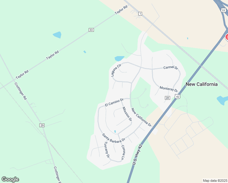 map of restaurants, bars, coffee shops, grocery stores, and more near 9835 Malibu Court in Plain City