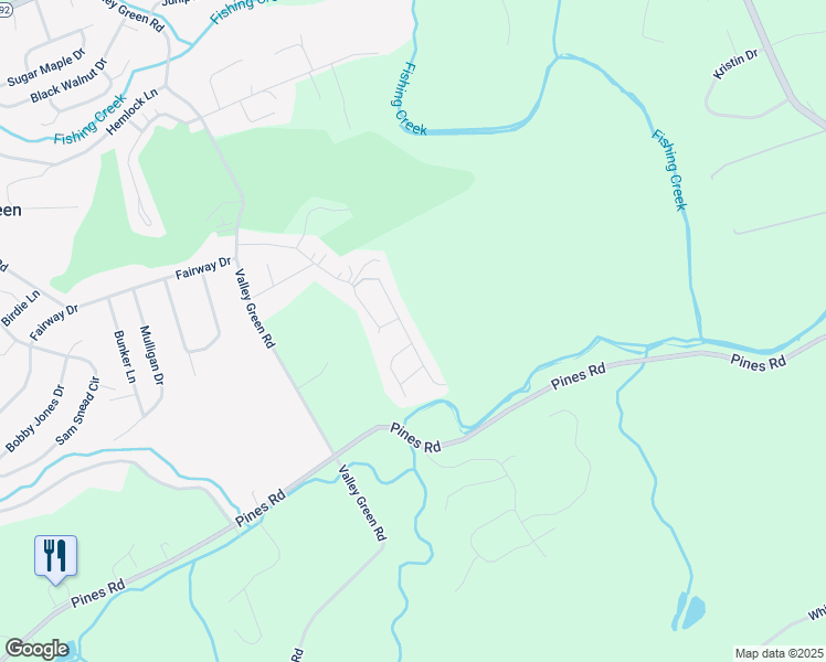 map of restaurants, bars, coffee shops, grocery stores, and more near 15 South Ben Hogan Drive in York County