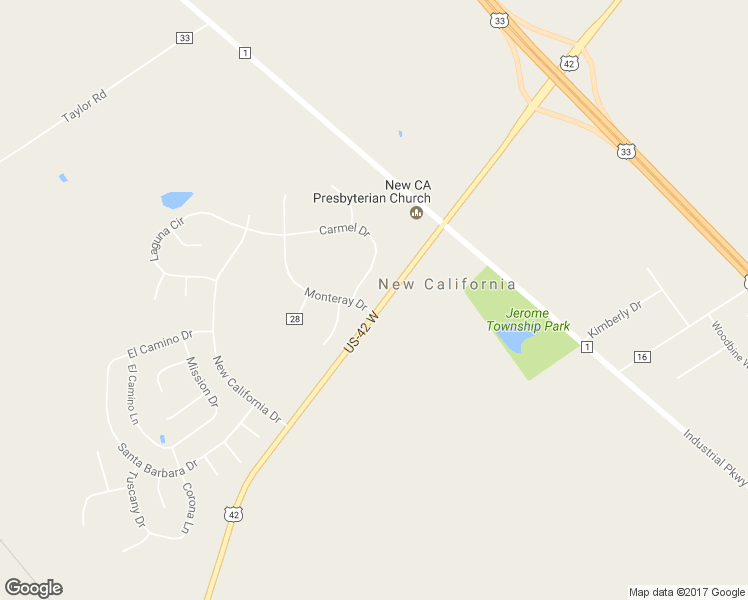 map of restaurants, bars, coffee shops, grocery stores, and more near 9626 Monteray Drive in Plain City