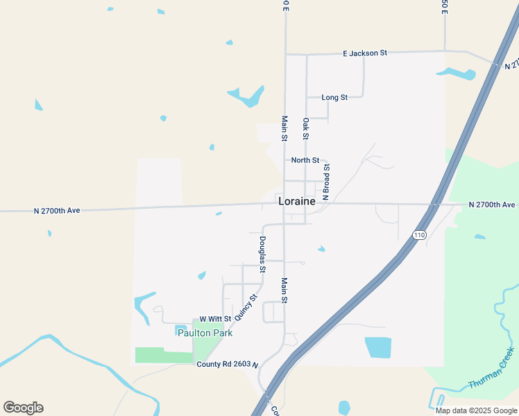 map of restaurants, bars, coffee shops, grocery stores, and more near 117 West South Street in Loraine
