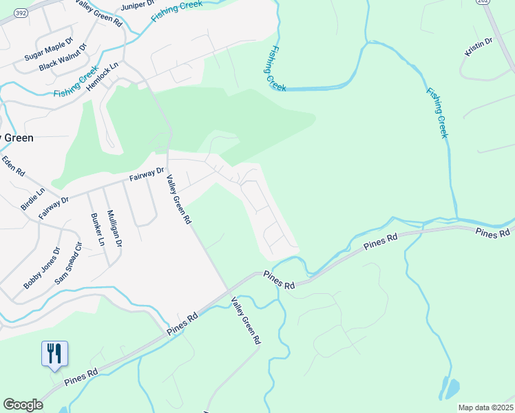 map of restaurants, bars, coffee shops, grocery stores, and more near 130 Byron Nelson Circle in York County
