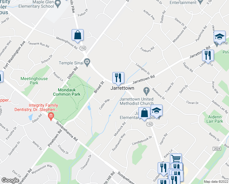 map of restaurants, bars, coffee shops, grocery stores, and more near in 