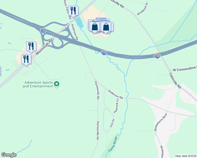 map of restaurants, bars, coffee shops, grocery stores, and more near 908 Anderson Road in Jackson Township