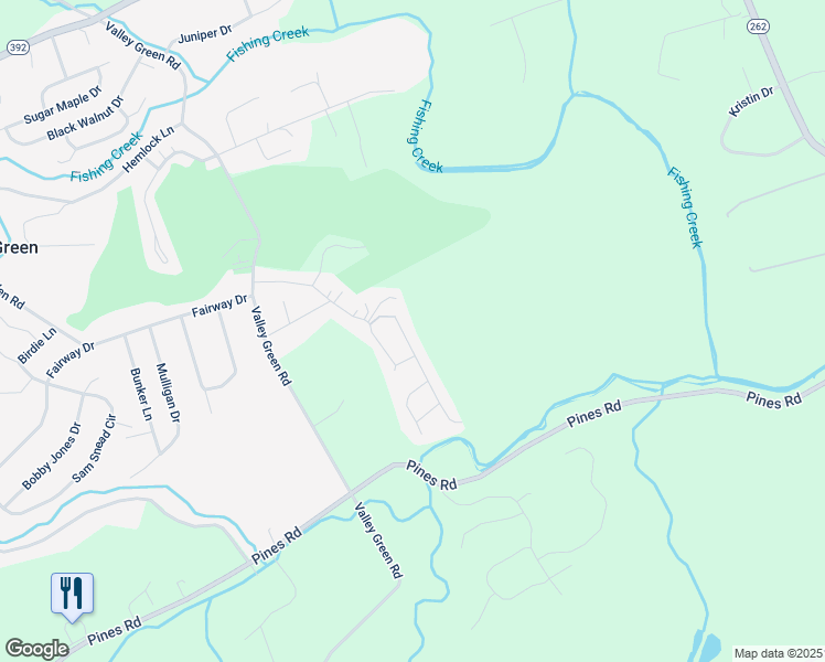 map of restaurants, bars, coffee shops, grocery stores, and more near 15 N Ben Hogan Dr in Etters