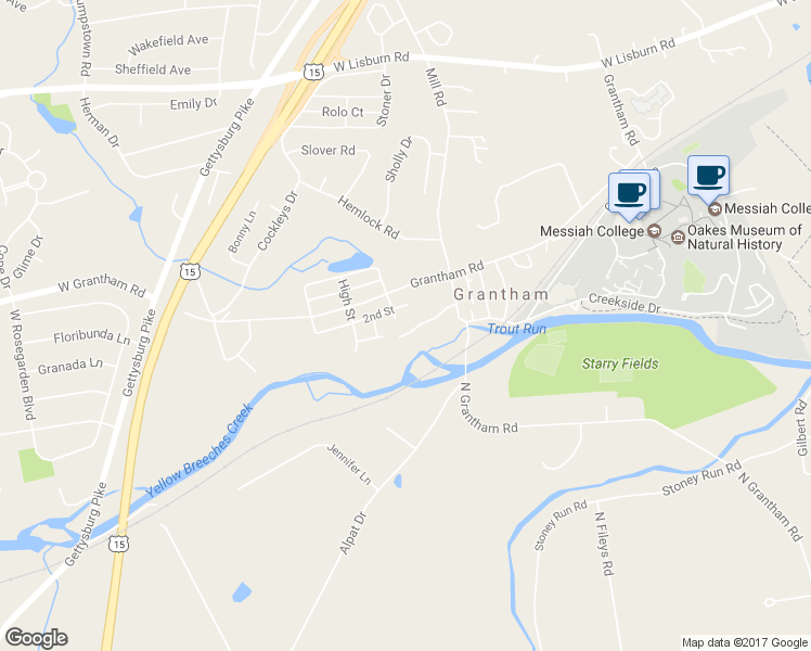 map of restaurants, bars, coffee shops, grocery stores, and more near 797 Cottage Brook Lane in Mechanicsburg