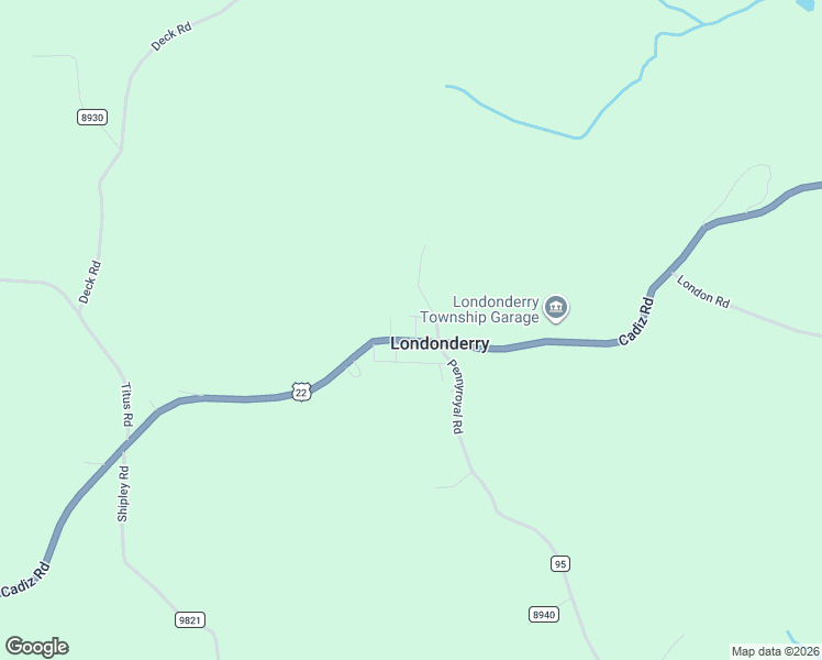 map of restaurants, bars, coffee shops, grocery stores, and more near 23087 Cadiz Road in Freeport