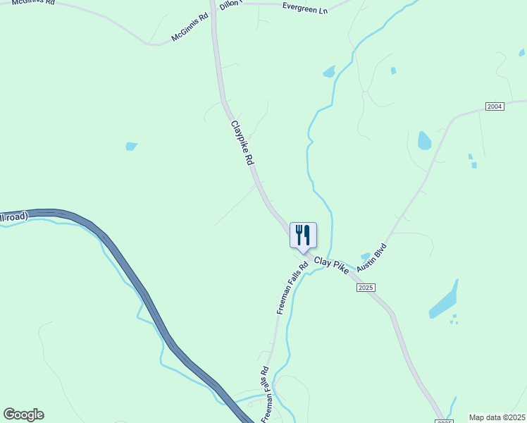 map of restaurants, bars, coffee shops, grocery stores, and more near 638 Claypike Road in Acme