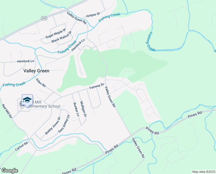 map of restaurants, bars, coffee shops, grocery stores, and more near 1330 Valley Green Road in Goldsboro