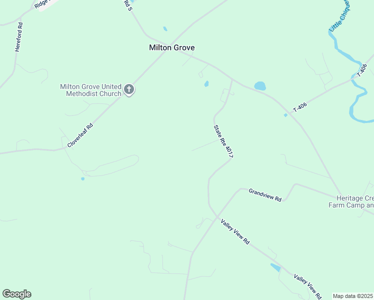 map of restaurants, bars, coffee shops, grocery stores, and more near 2302 Valley View Road in Mount Joy