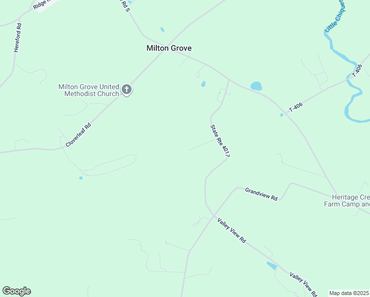 map of restaurants, bars, coffee shops, grocery stores, and more near 2302 Valley View Road in Mount Joy