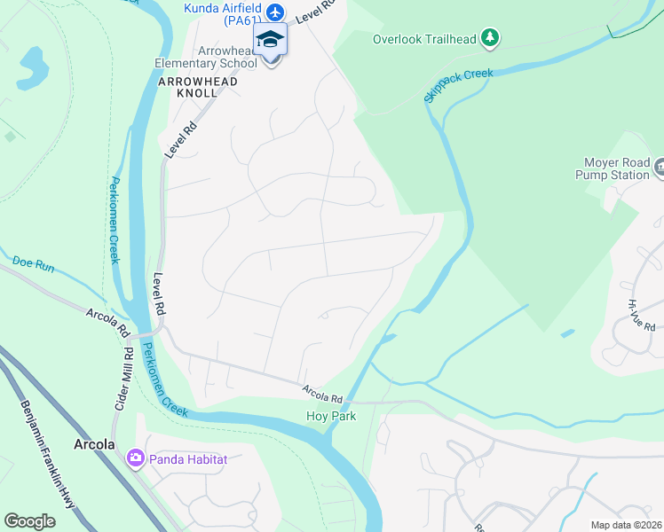 map of restaurants, bars, coffee shops, grocery stores, and more near 700 Barrington Road in Collegeville