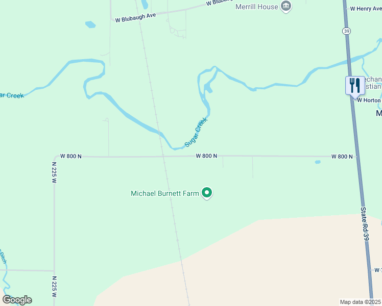 map of restaurants, bars, coffee shops, grocery stores, and more near 1650 West 800 North in Lebanon