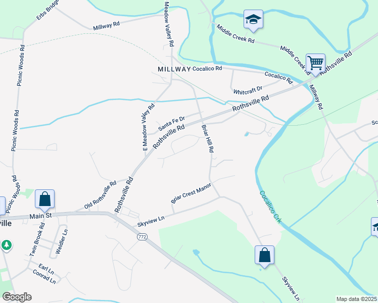 map of restaurants, bars, coffee shops, grocery stores, and more near 15 Iron Horse Drive in Lititz