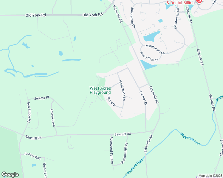 map of restaurants, bars, coffee shops, grocery stores, and more near 3 Corral Drive in Hamilton Township