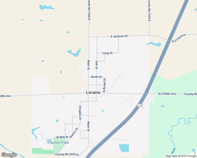 map of restaurants, bars, coffee shops, grocery stores, and more near 215 East North Street in Loraine