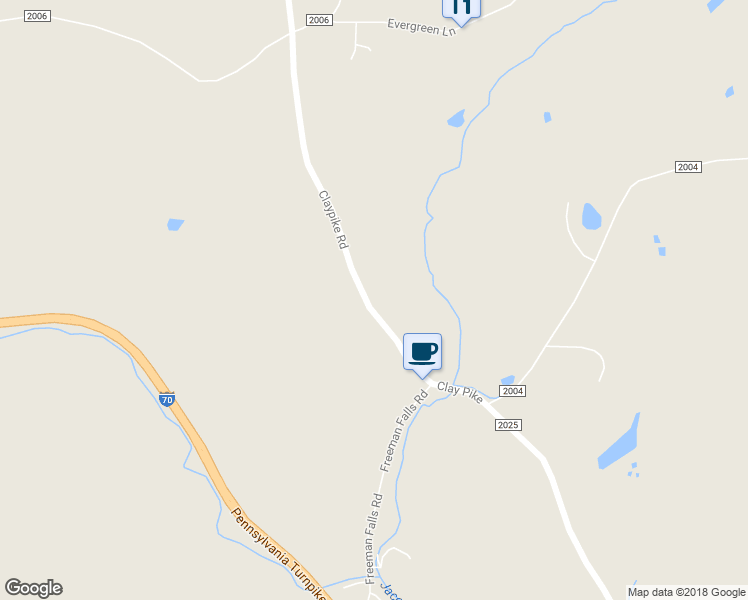 map of restaurants, bars, coffee shops, grocery stores, and more near 638 Claypike Road in Acme