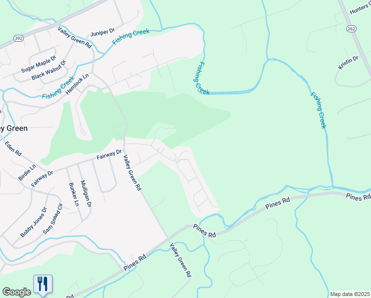 map of restaurants, bars, coffee shops, grocery stores, and more near 29 North Ben Hogan Drive in York County