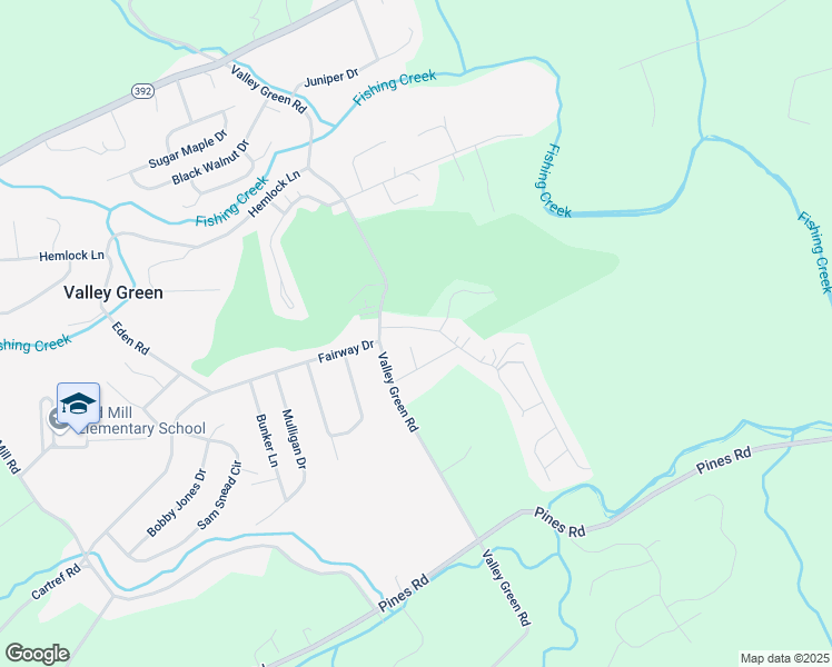 map of restaurants, bars, coffee shops, grocery stores, and more near 40 Byron Nelson Circle in Goldsboro