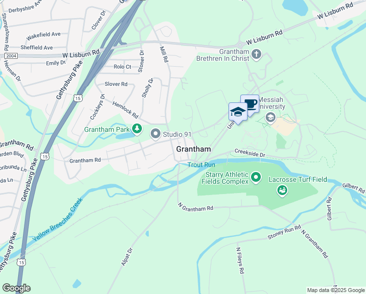 map of restaurants, bars, coffee shops, grocery stores, and more near 2716 East Street in Mechanicsburg