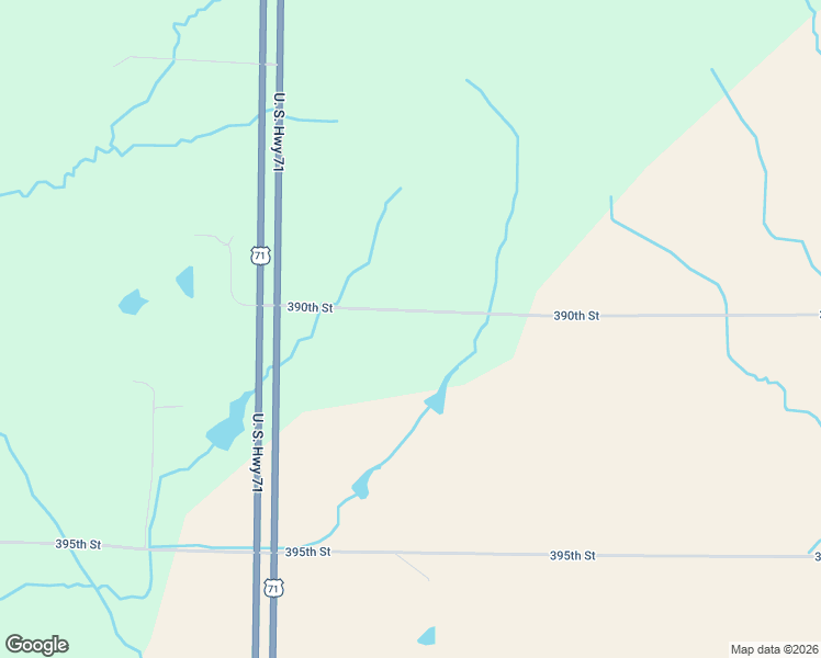 map of restaurants, bars, coffee shops, grocery stores, and more near 27500-27998 390th Street in Barnard