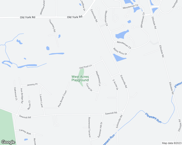 map of restaurants, bars, coffee shops, grocery stores, and more near 3 Corral Drive in Hamilton Township