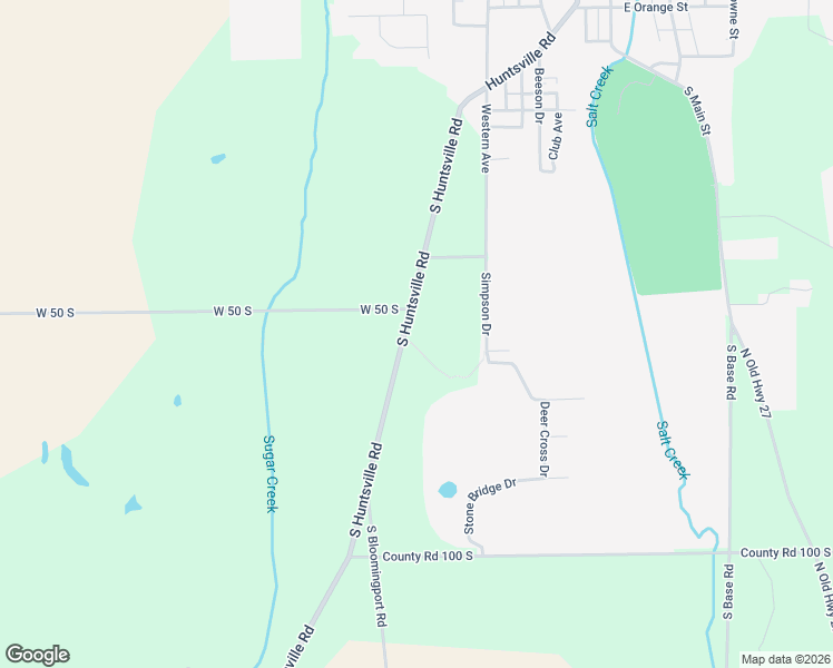 map of restaurants, bars, coffee shops, grocery stores, and more near 1023 South Huntsville Road in Winchester