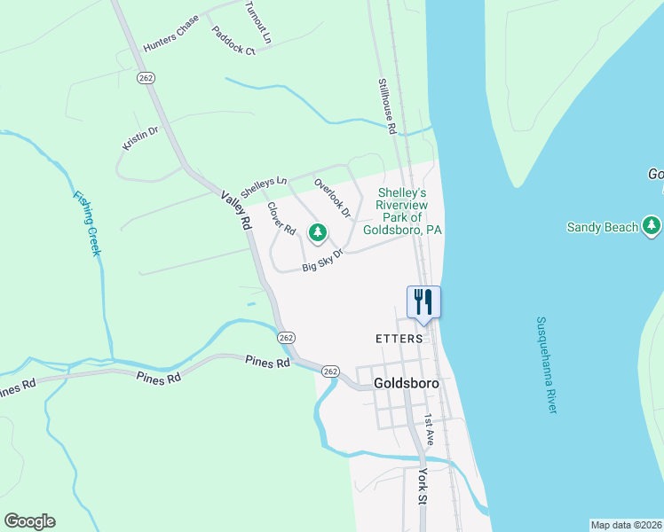 map of restaurants, bars, coffee shops, grocery stores, and more near 470 Big Sky Drive in Goldsboro