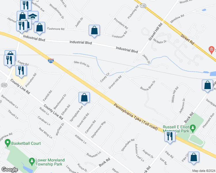 map of restaurants, bars, coffee shops, grocery stores, and more near 238 Gravel Hill Road in Southampton