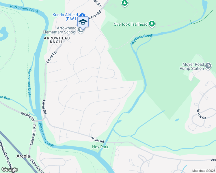 map of restaurants, bars, coffee shops, grocery stores, and more near 3641 Worthington Rd in Collegeville