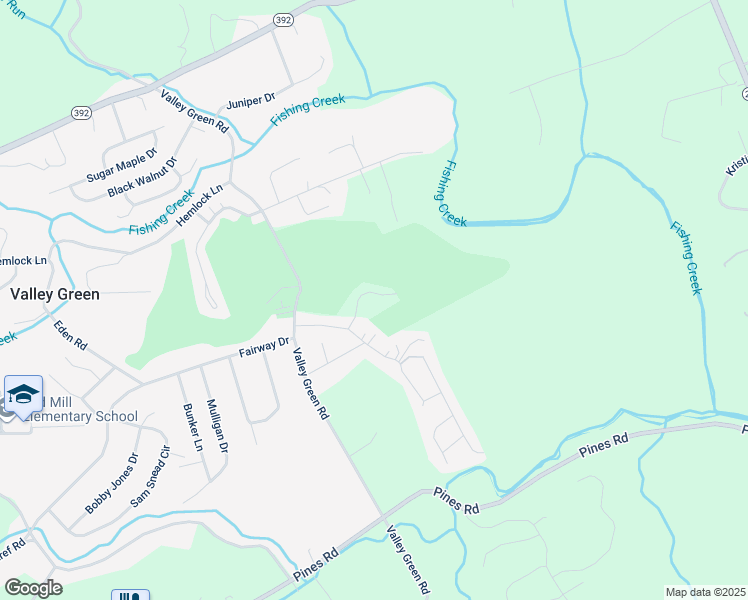 map of restaurants, bars, coffee shops, grocery stores, and more near 4 Fargreen Court in Etters
