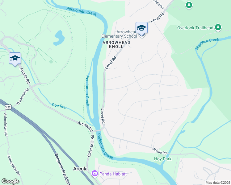 map of restaurants, bars, coffee shops, grocery stores, and more near 74 Dorchester Road in Collegeville