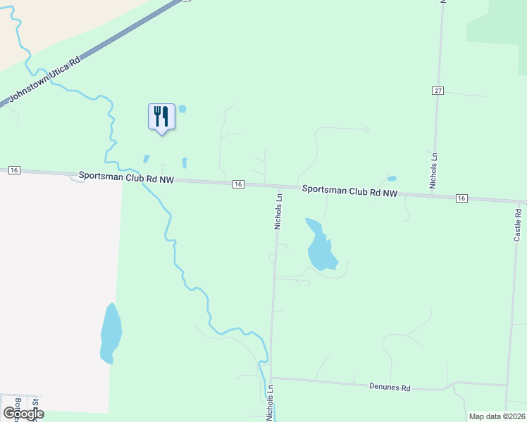 map of restaurants, bars, coffee shops, grocery stores, and more near 7139 Nichols Lane in Johnstown
