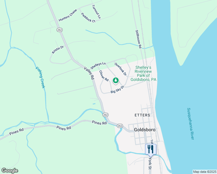 map of restaurants, bars, coffee shops, grocery stores, and more near 404 Clover Road in Goldsboro