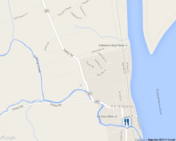 map of restaurants, bars, coffee shops, grocery stores, and more near 419 Big Sky Drive in Goldsboro